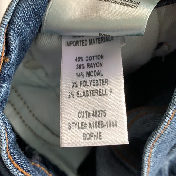 AGOLDE Sophie Skinny Jean Raw Ankle Hem Size 25 - Picture 8 of 11